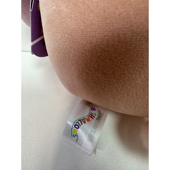 Squishmallows BUNNY 8” Easter Plush Satine the Bunny Rabbit Pink Glitter - Picture 7 of 10